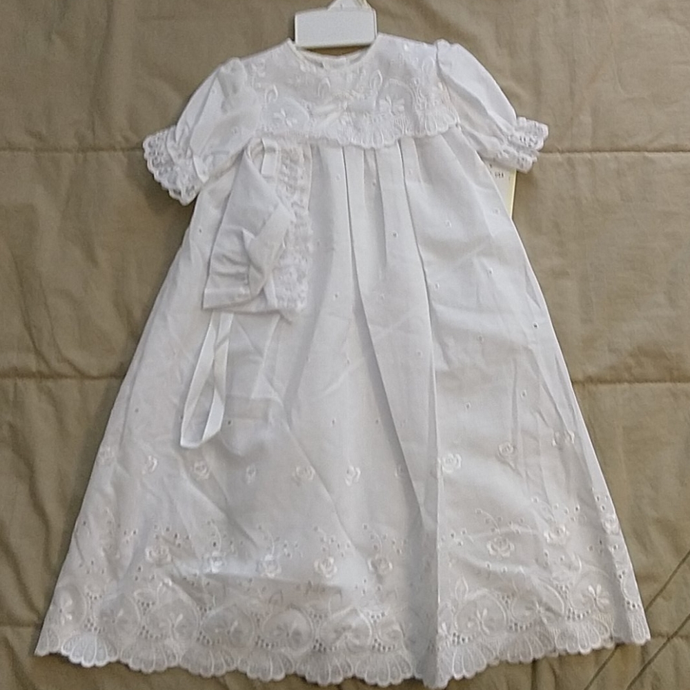 Alexis Eyelet Christening Gown NWT